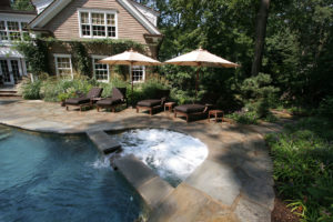 Pugliese Pools Traditional pool custom landscaping