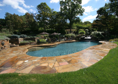 Pugliese Pools Traditional pool custom landscaping